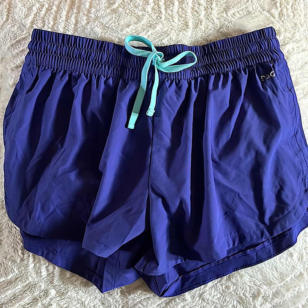 Navy purple athletic shorts
